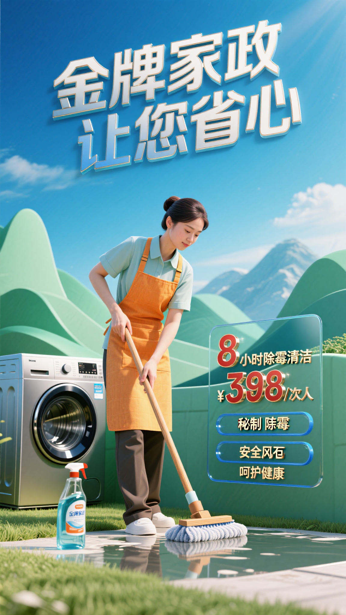 专业信赖风 高端家政服务限时特惠